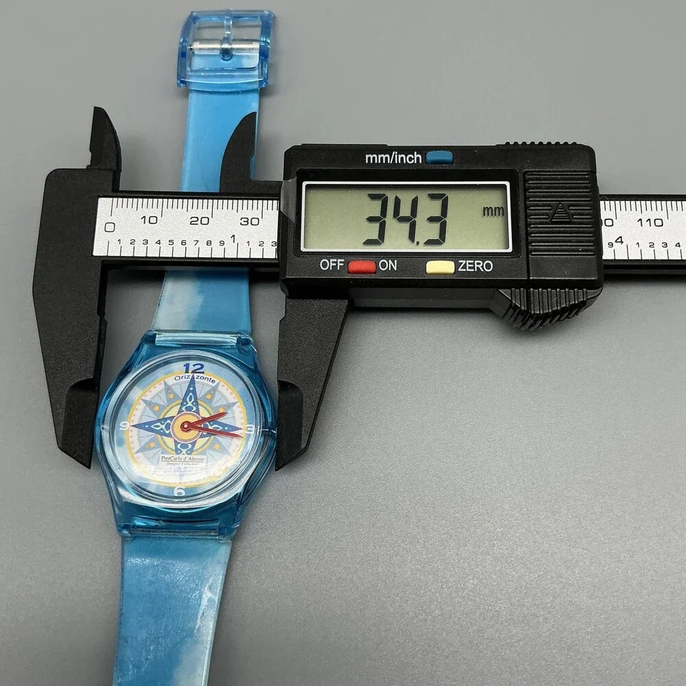PierCarlo D'Alessio Orizzonte Womens Watch 34mm Translucent Blue New Battery